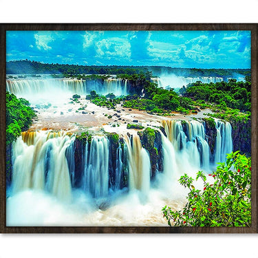 Niagara Watervallen - Diamond Painting - 40x50cm - Rond